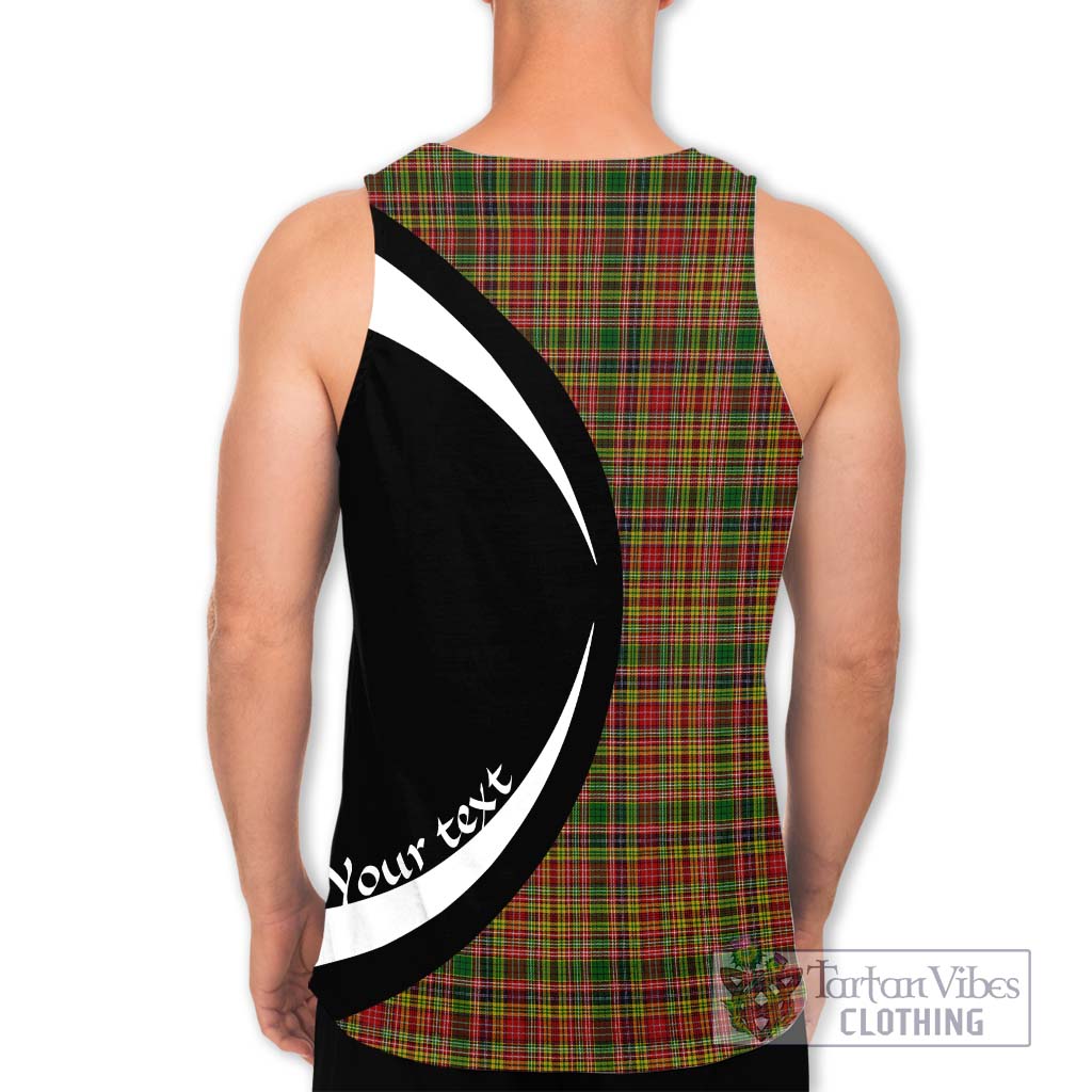 Drummond of Strathallan Tartan Men's Tank Top with Family Crest Circle Style - Tartan Vibes Clothing