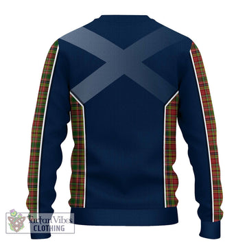 Drummond of Strathallan Tartan Ugly Sweater with Family Crest and Lion Rampant Vibes Sport Style