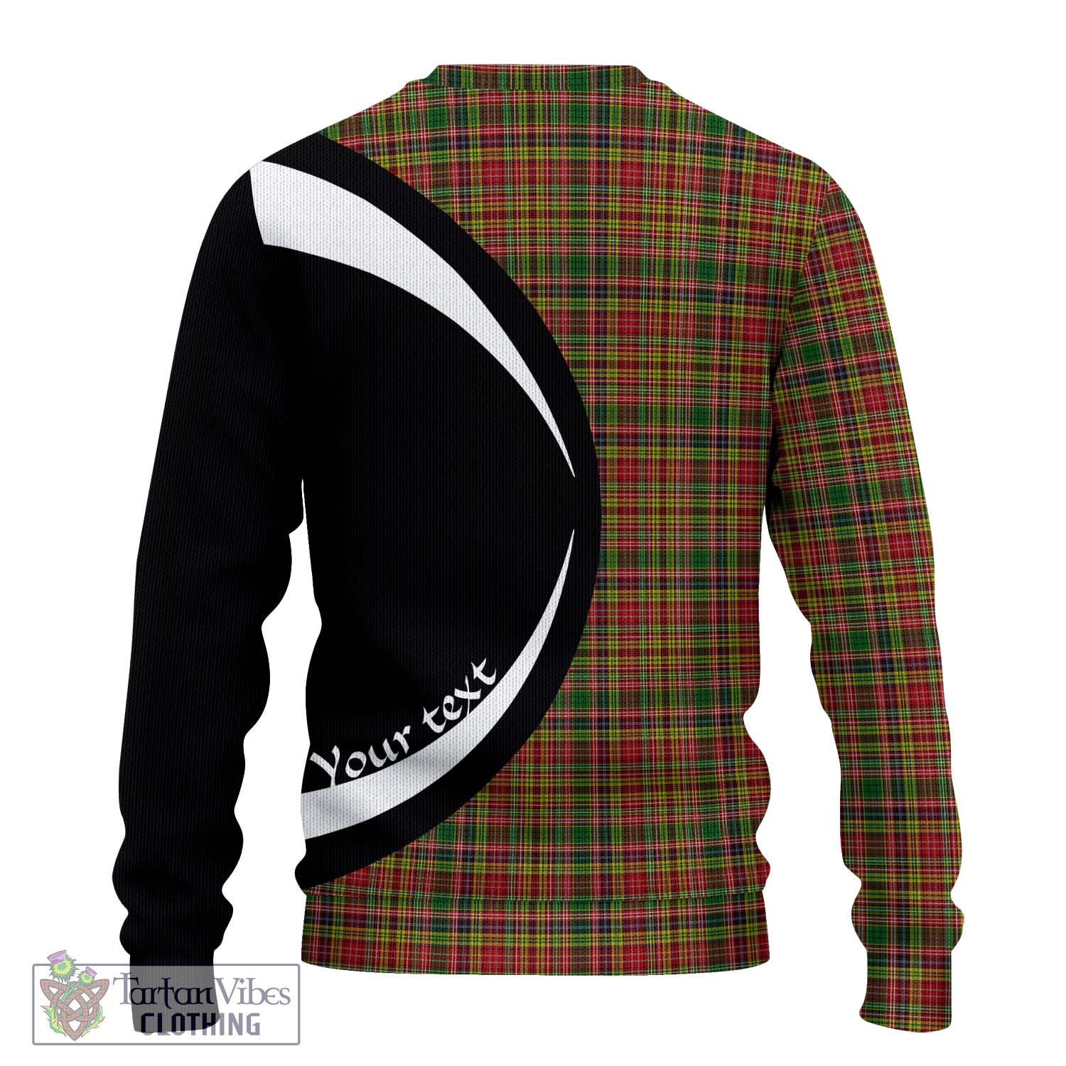 Drummond of Strathallan Tartan Ugly Sweater with Family Crest Circle Style - Tartan Vibes Clothing