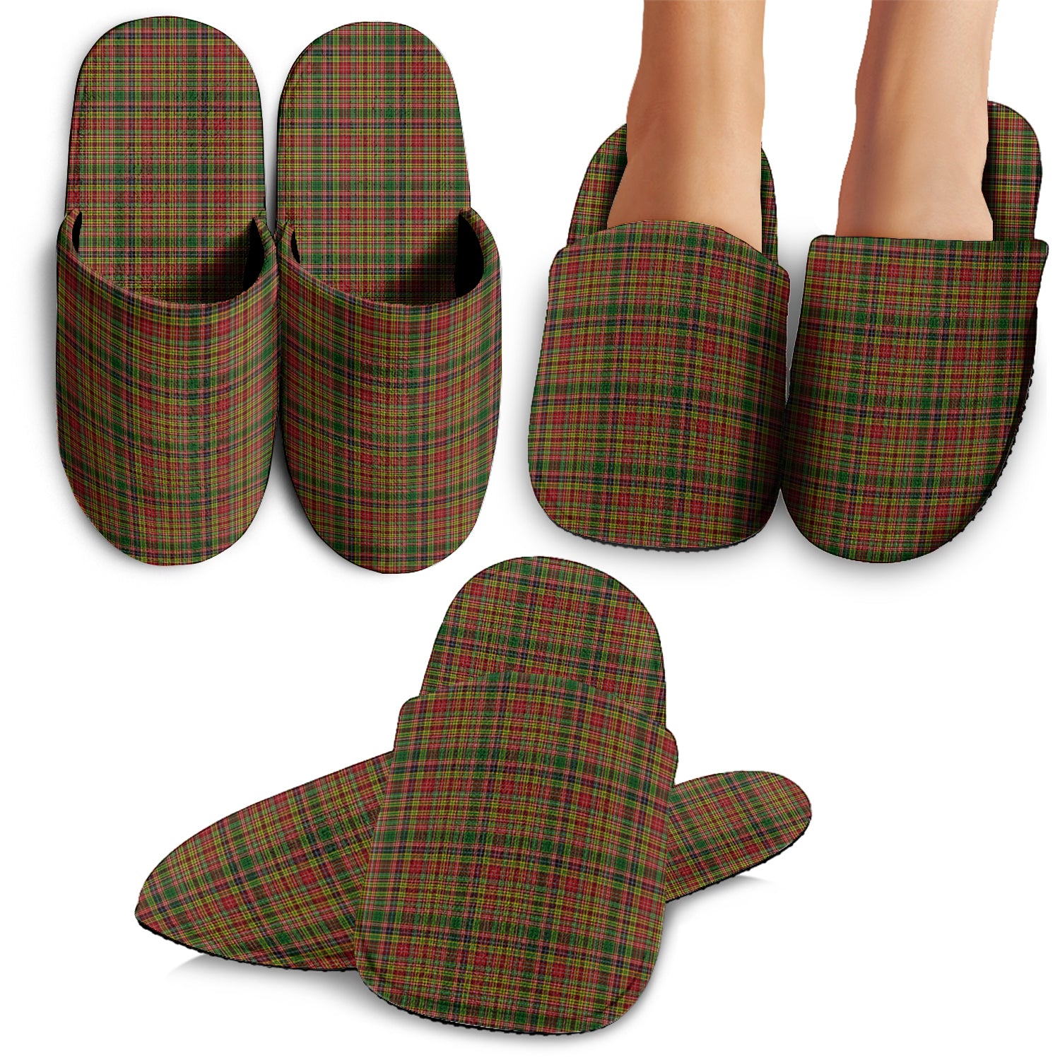 Drummond of Strathallan Tartan Home Slippers - Tartanvibesclothing