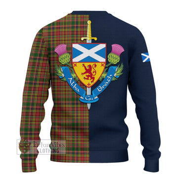 Drummond of Strathallan Tartan Ugly Sweater with Scottish Lion Royal Arm Half Style