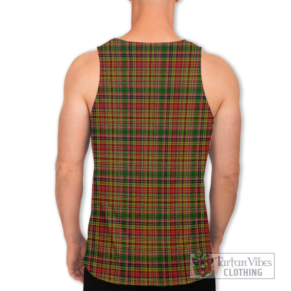 Drummond of Strathallan Tartan Men's Tank Top with Family Crest DNA In Me Style - Tartanvibesclothing Shop