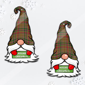 Drummond of Strathallan Gnome Christmas Ornament with His Tartan Christmas Hat