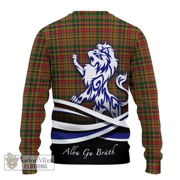 Drummond of Strathallan Tartan Ugly Sweater with Alba Gu Brath Regal Lion Emblem