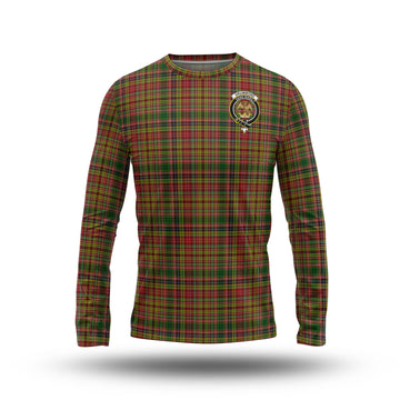 Drummond of Strathallan Tartan Long Sleeve T-Shirt with Family Crest