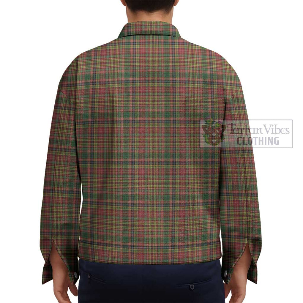 Drummond of Strathallan Tartan Unisex Lapel Cotton Jacket - Tartan Vibes Clothing