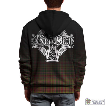 Drummond of Strathallan Tartan Hoodie Featuring Alba Gu Brath Family Crest Celtic Inspired