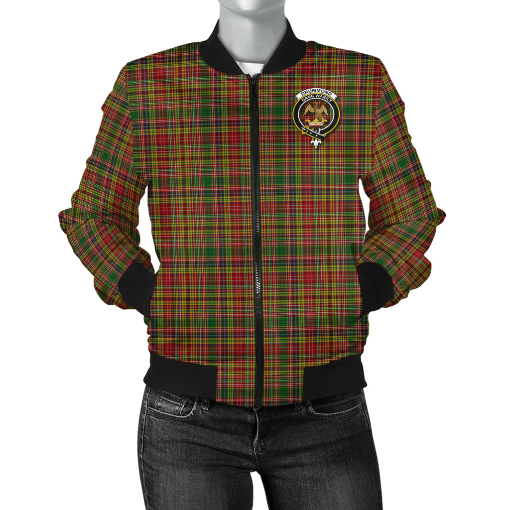 drummond-of-strathallan-tartan-bomber-jacket-with-family-crest