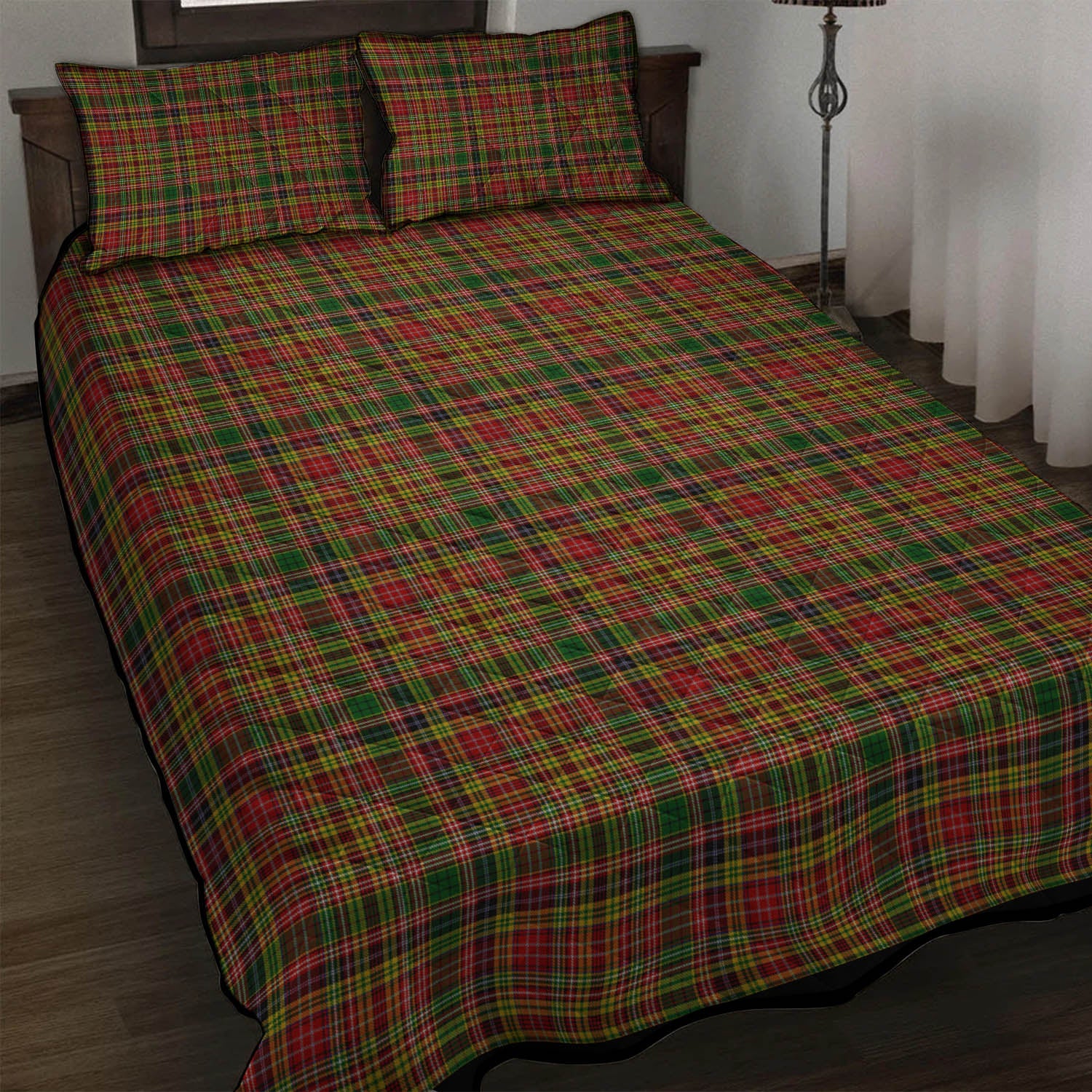 Drummond of Strathallan Tartan Quilt Bed Set - Tartan Vibes Clothing