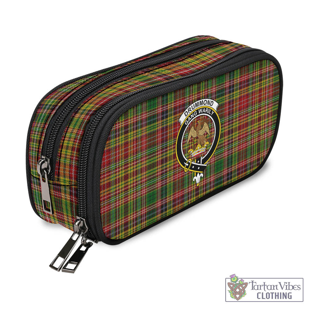 Tartan Vibes Clothing Drummond of Strathallan Tartan Pen and Pencil Case with Family Crest