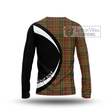 Drummond of Strathallan Tartan Long Sleeve T-Shirt with Family Crest Circle Style