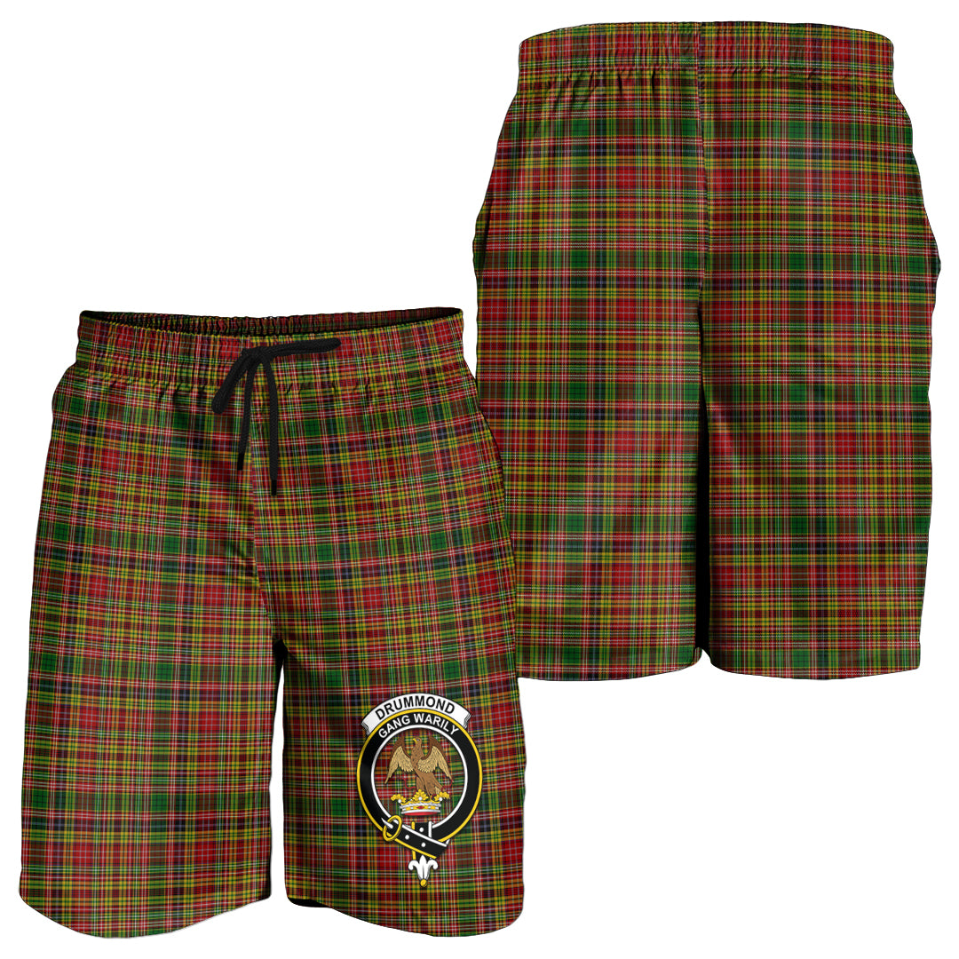 drummond-of-strathallan-tartan-mens-shorts-with-family-crest