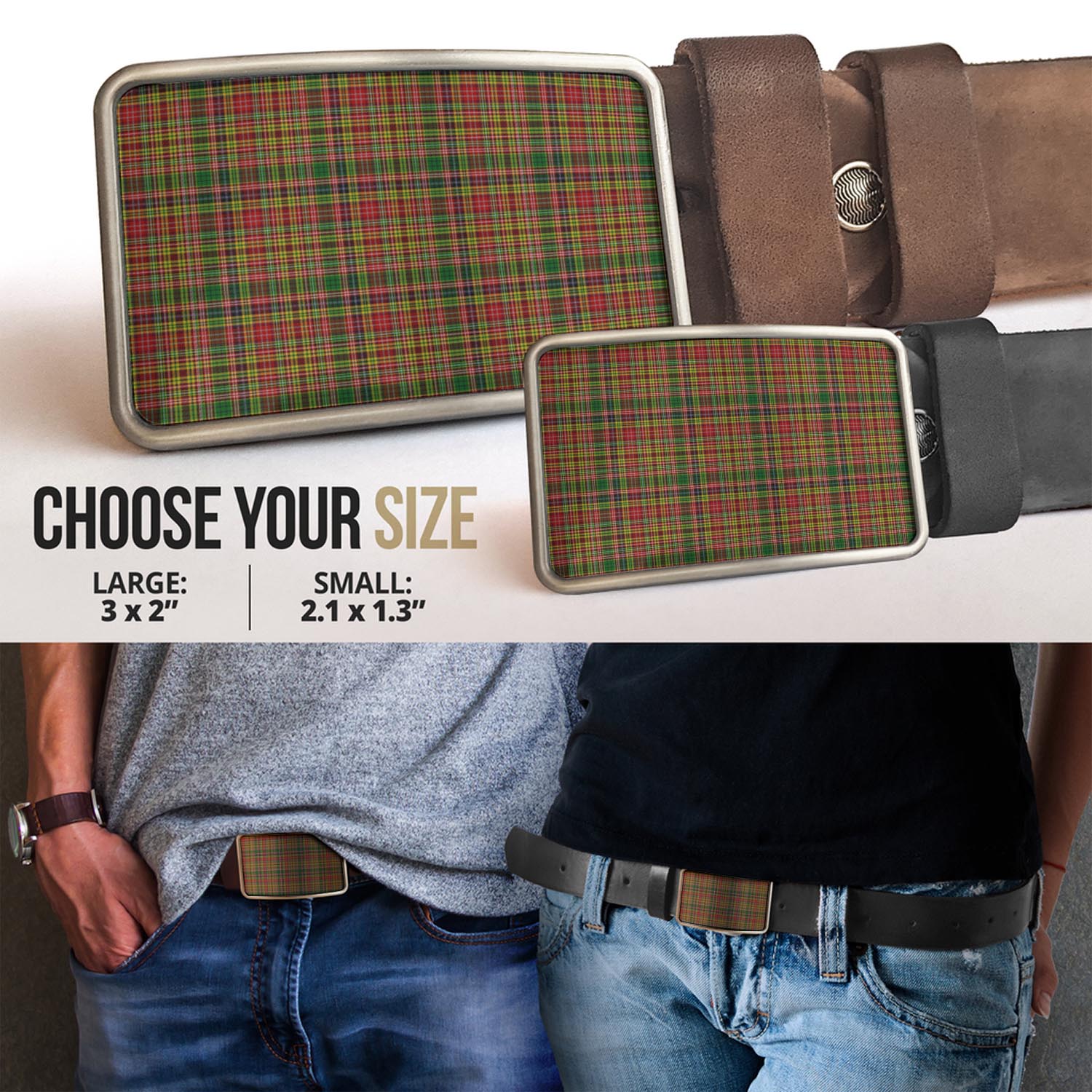 Drummond of Strathallan Tartan Belt Buckles - Tartan Vibes Clothing