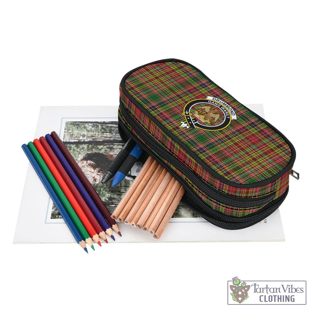 Tartan Vibes Clothing Drummond of Strathallan Tartan Pen and Pencil Case with Family Crest