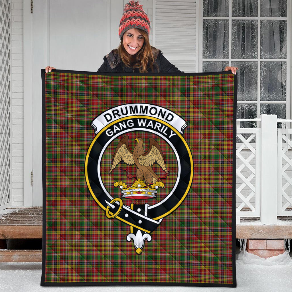 drummond-of-strathallan-tartan-quilt-with-family-crest