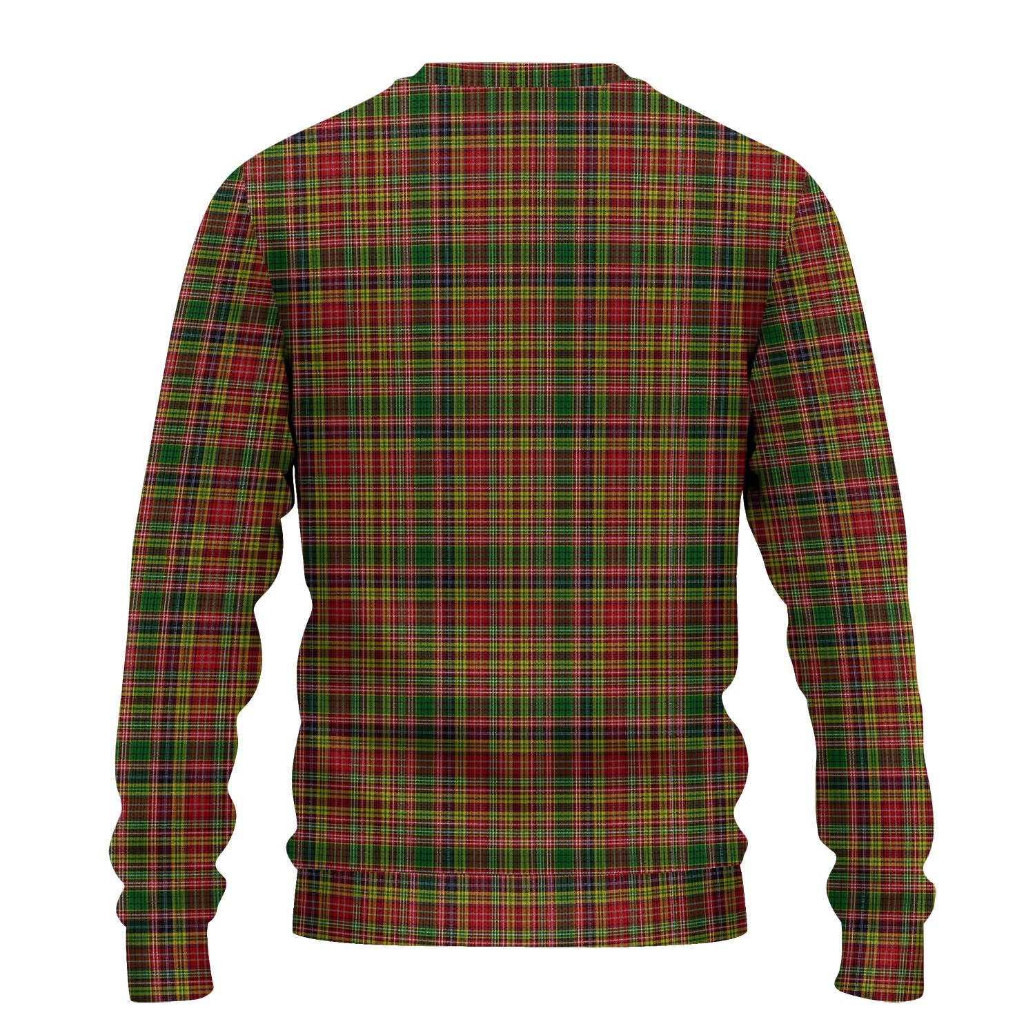 Drummond of Strathallan Tartan Knitted Sweater with Family Crest - Tartanvibesclothing