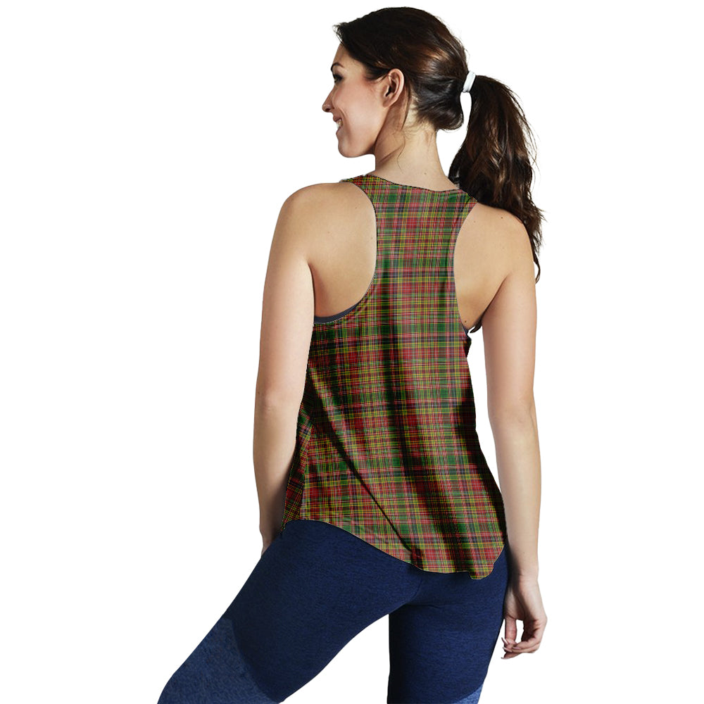 drummond-of-strathallan-tartan-women-racerback-tanks-with-family-crest