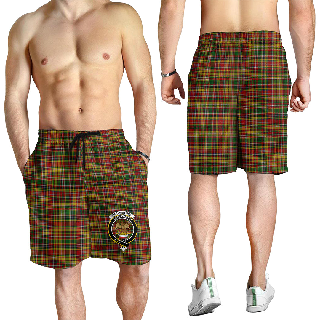 drummond-of-strathallan-tartan-mens-shorts-with-family-crest