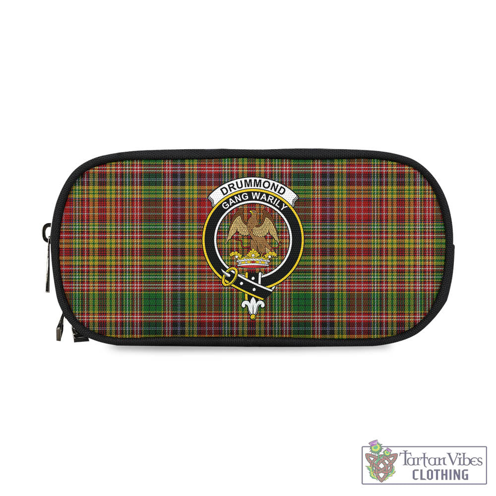 Tartan Vibes Clothing Drummond of Strathallan Tartan Pen and Pencil Case with Family Crest