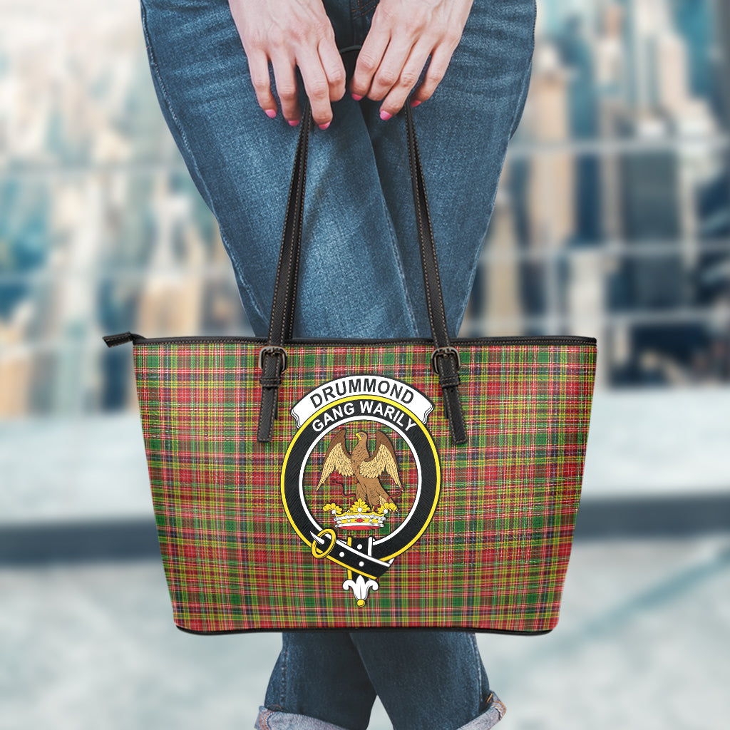 drummond-of-strathallan-tartan-leather-tote-bag-with-family-crest