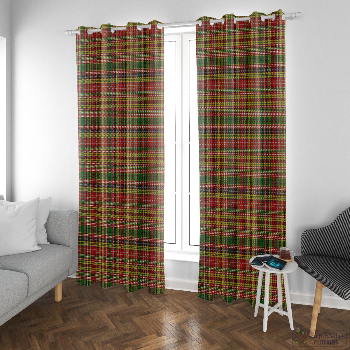 Drummond of Strathallan Tartan Window Curtain