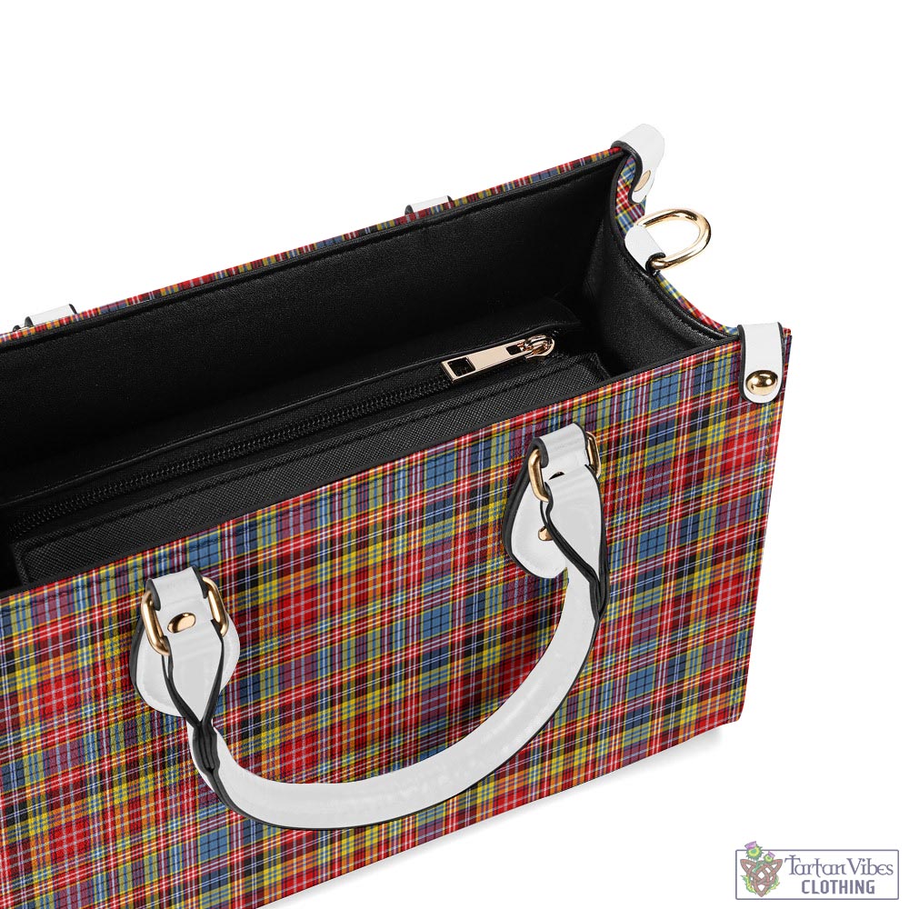 Tartan Vibes Clothing Drummond of Strathallan Modern Tartan Luxury Leather Handbags