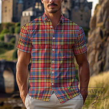 Drummond of Strathallan Modern Tartan Cotton Hawaiian Shirt