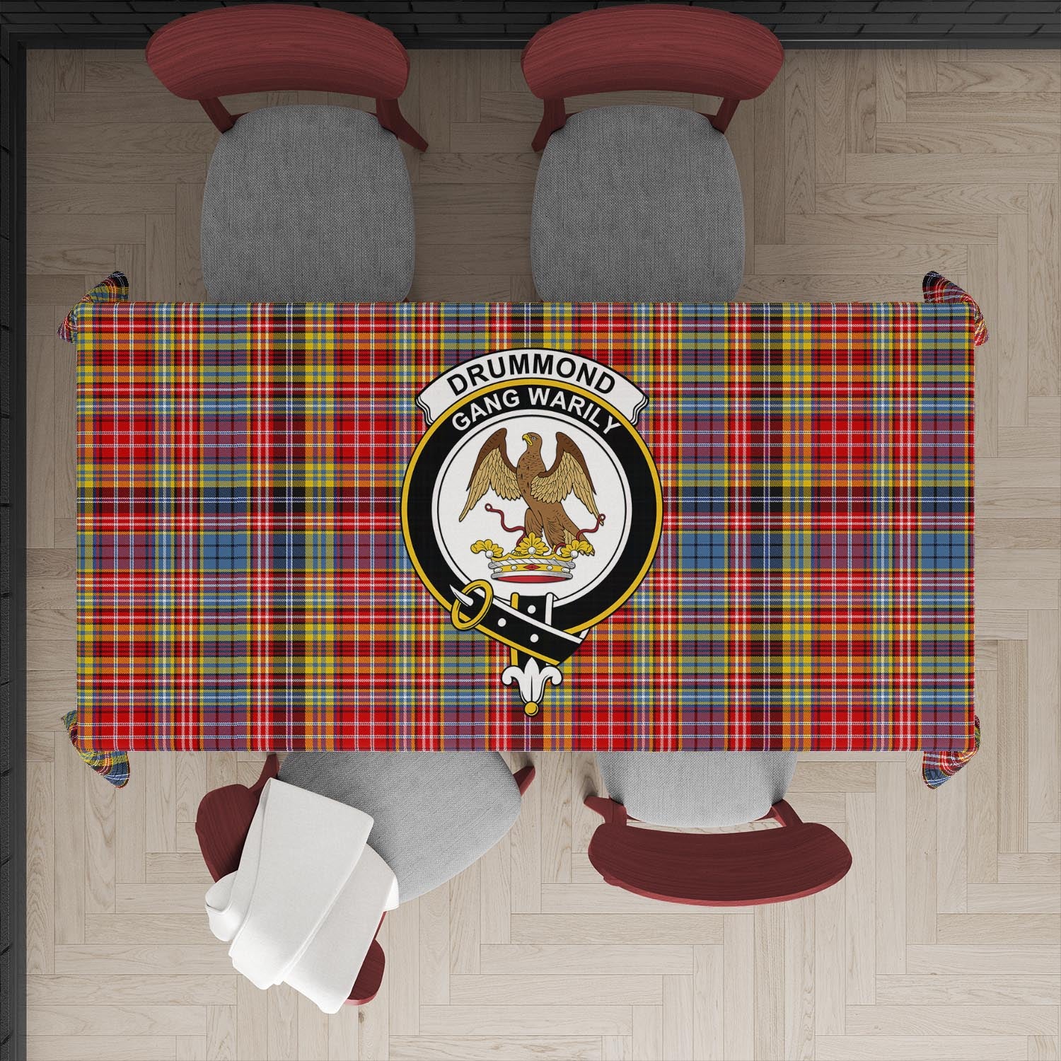 drummond-of-strathallan-modern-tatan-tablecloth-with-family-crest