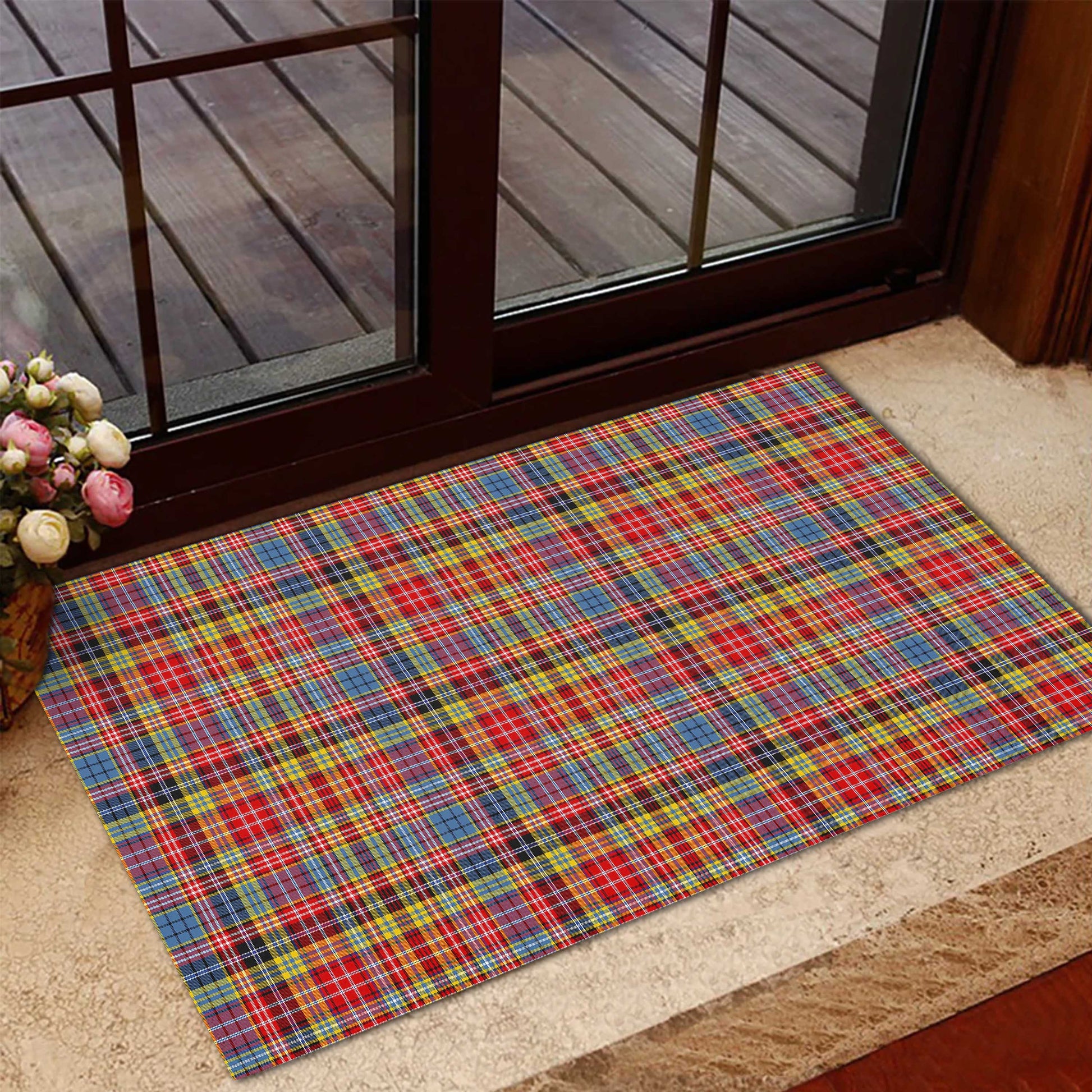 Drummond of Strathallan Modern Tartan Door Mat - Tartanvibesclothing