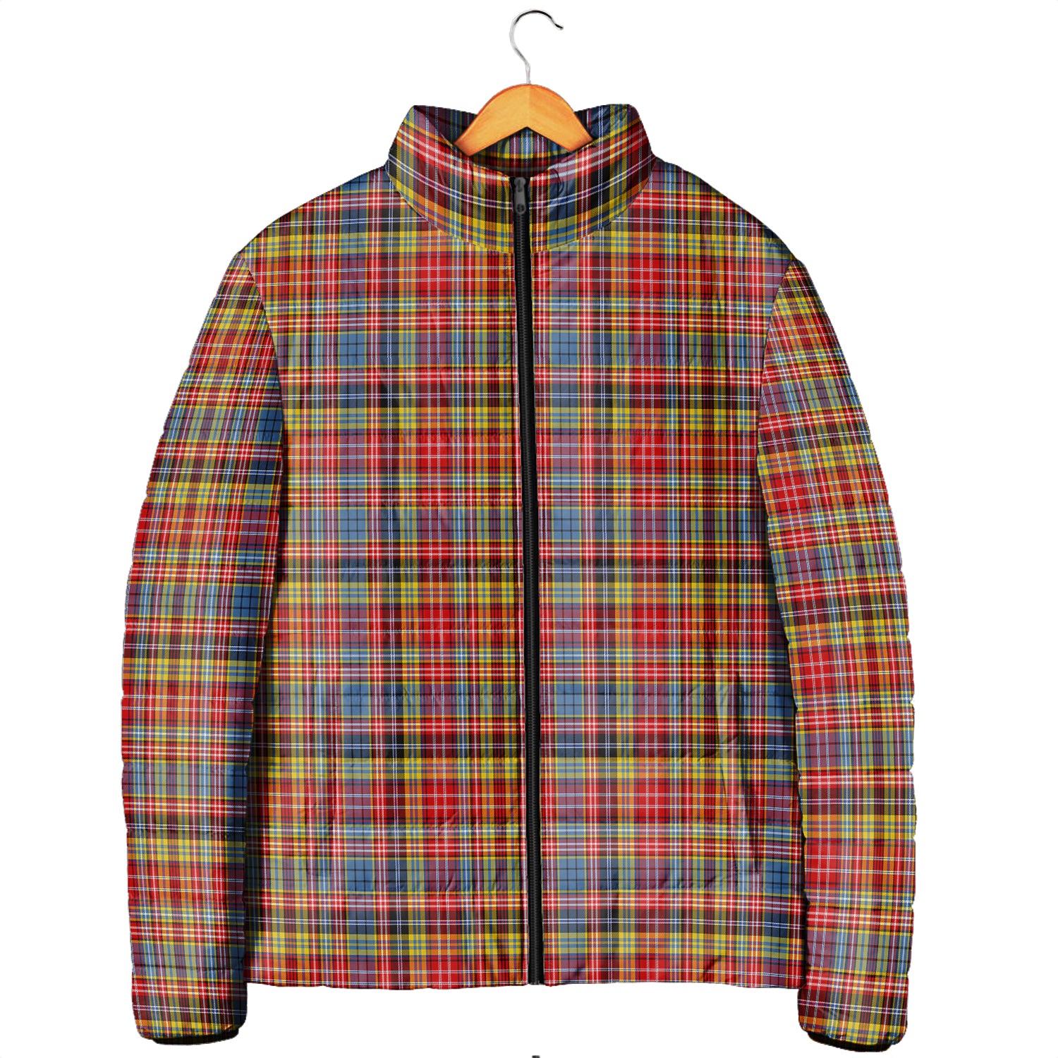 Drummond of Strathallan Modern Tartan Padded Jacket Men's Padded Jacket - Tartan Vibes Clothing