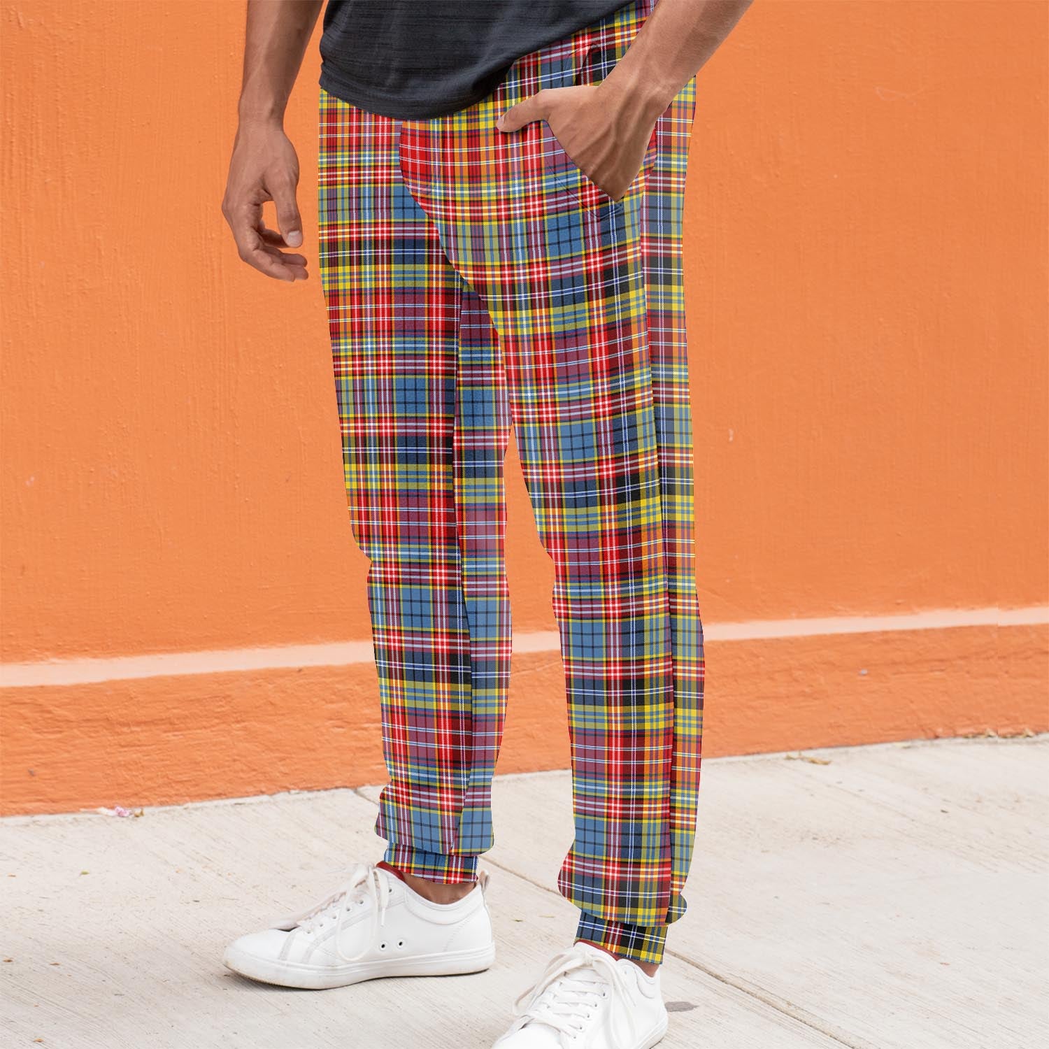 Drummond of Strathallan Modern Tartan Joggers Pants S - Tartan Vibes Clothing