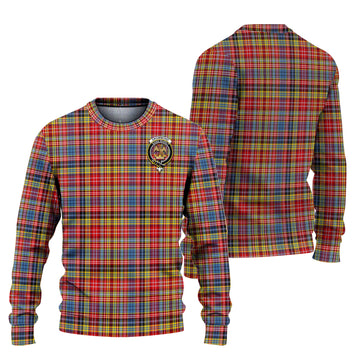 Drummond of Strathallan Modern Tartan Ugly Sweater with Family Crest