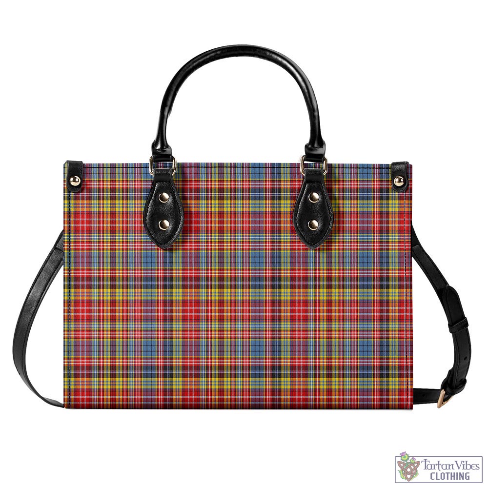 Tartan Vibes Clothing Drummond of Strathallan Modern Tartan Luxury Leather Handbags