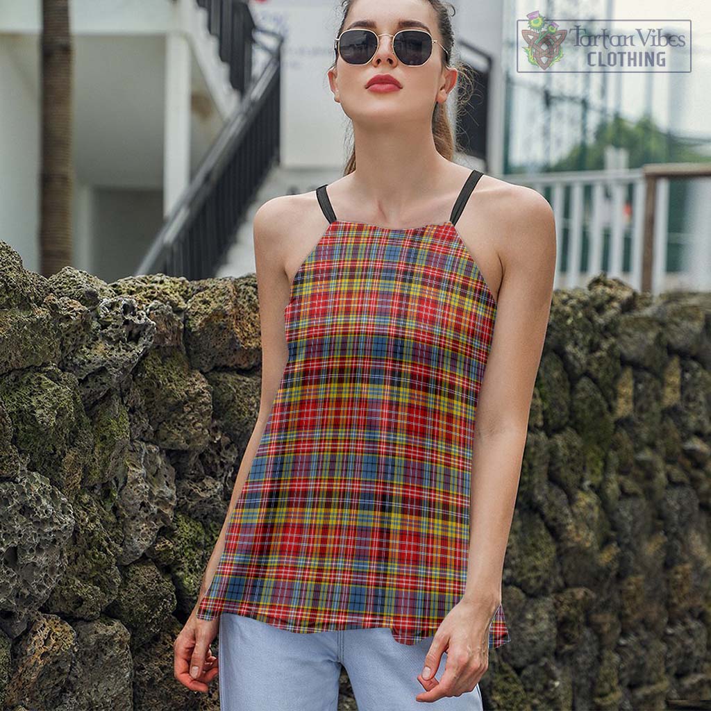 Tartan Vibes Clothing Drummond of Strathallan Modern Tartan Loose Halter Neck Camisole