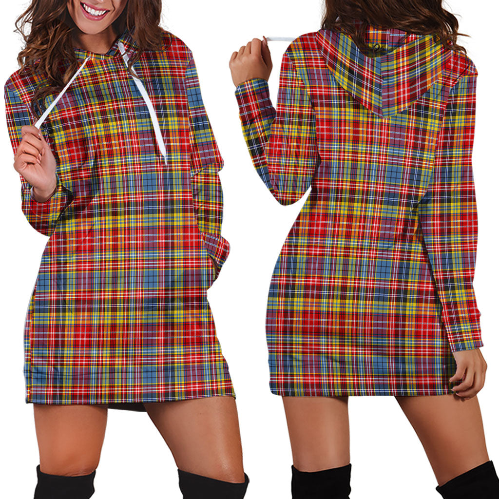 Drummond of Strathallan Modern Tartan Hoodie Dress - Tartan Vibes Clothing