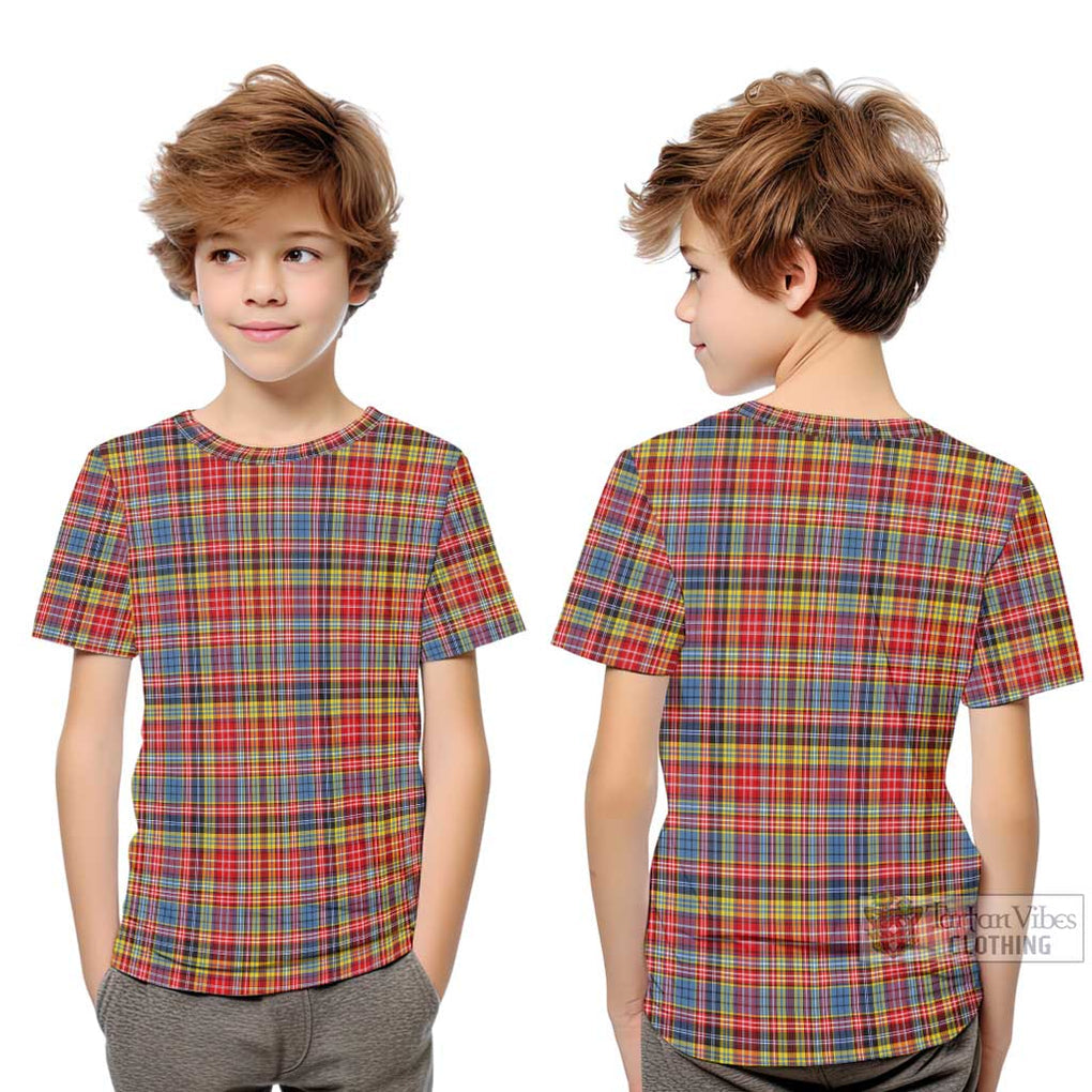 Drummond of Strathallan Modern Tartan Kid T-Shirt Youth XL Size14 - Tartanvibesclothing Shop