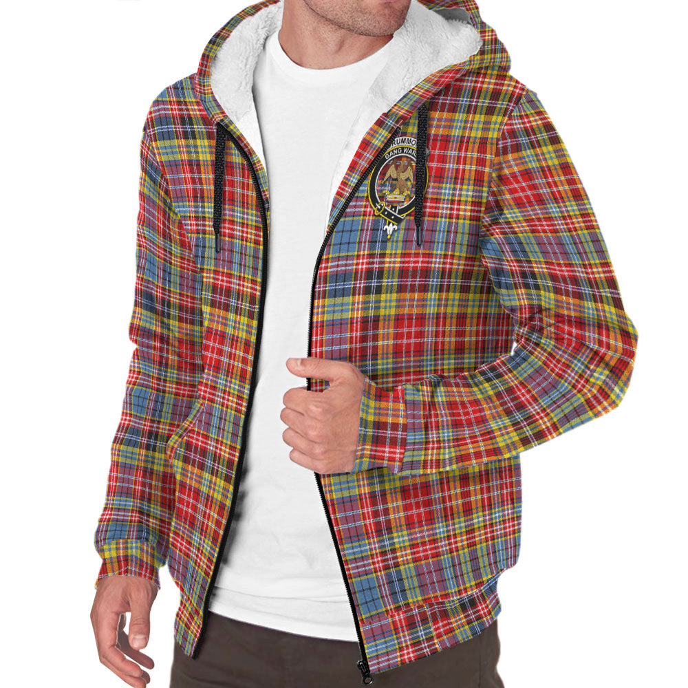 drummond-of-strathallan-modern-tartan-sherpa-hoodie-with-family-crest