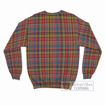 Drummond of Strathallan Modern Tartan Sweatshirt with Family Crest DNA In Me Style