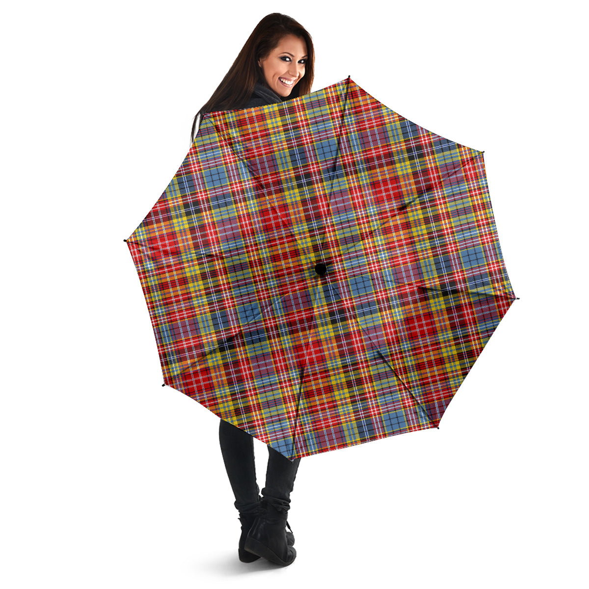 Drummond of Strathallan Modern Tartan Umbrella - Tartanvibesclothing