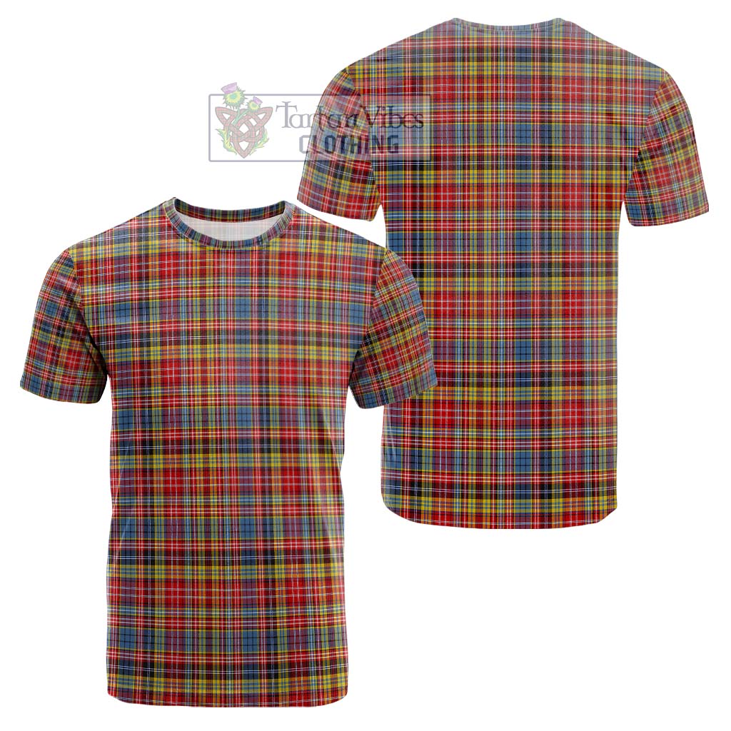 Drummond of Strathallan Modern Tartan Cotton T-Shirt Kid's Shirt - Tartanvibesclothing Shop