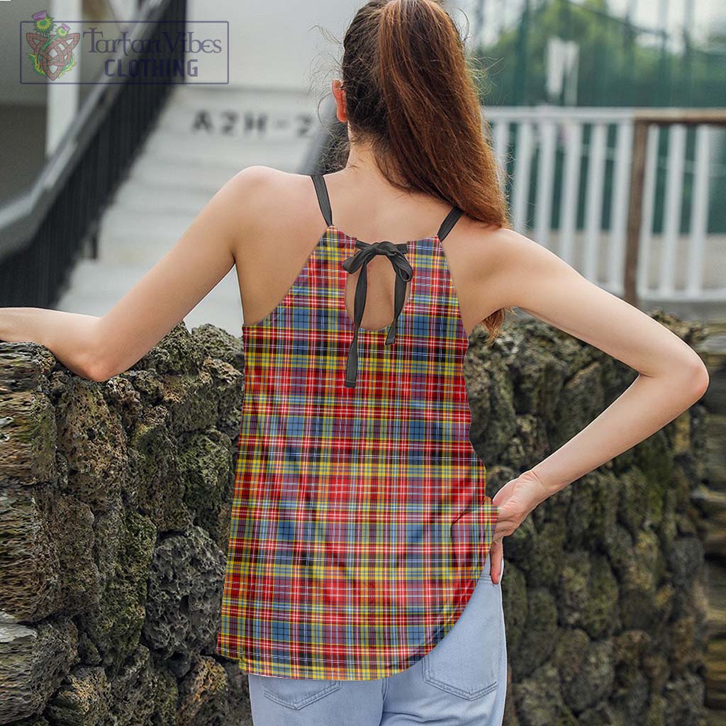 Tartan Vibes Clothing Drummond of Strathallan Modern Tartan Loose Halter Neck Camisole