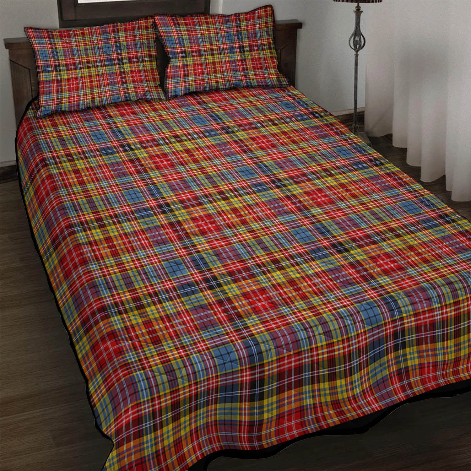 Drummond of Strathallan Modern Tartan Quilt Bed Set - Tartan Vibes Clothing