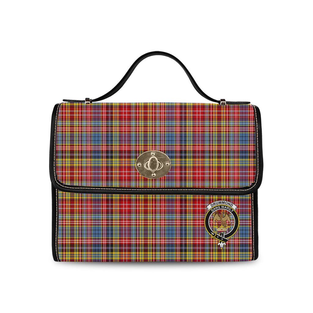 drummond-of-strathallan-modern-tartan-leather-strap-waterproof-canvas-bag-with-family-crest