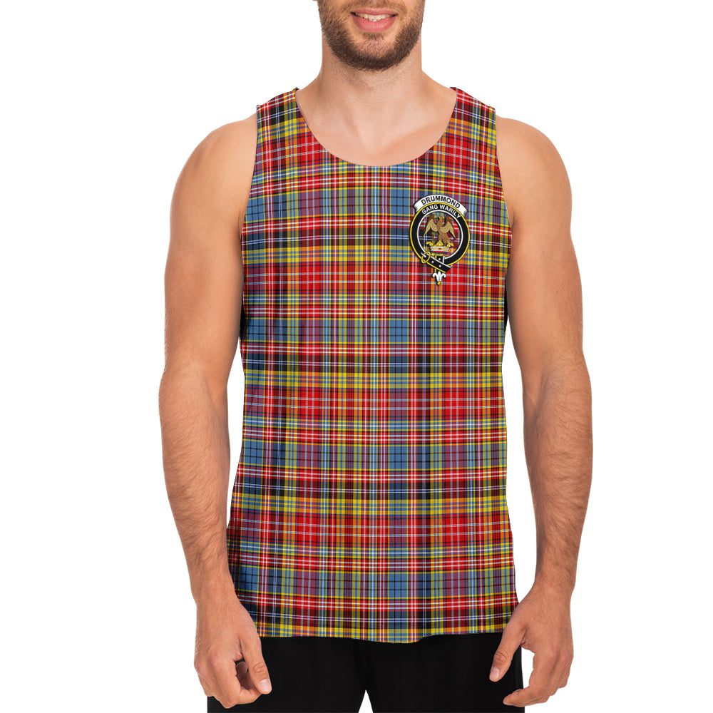 drummond-of-strathallan-modern-tartan-mens-tank-top-with-family-crest