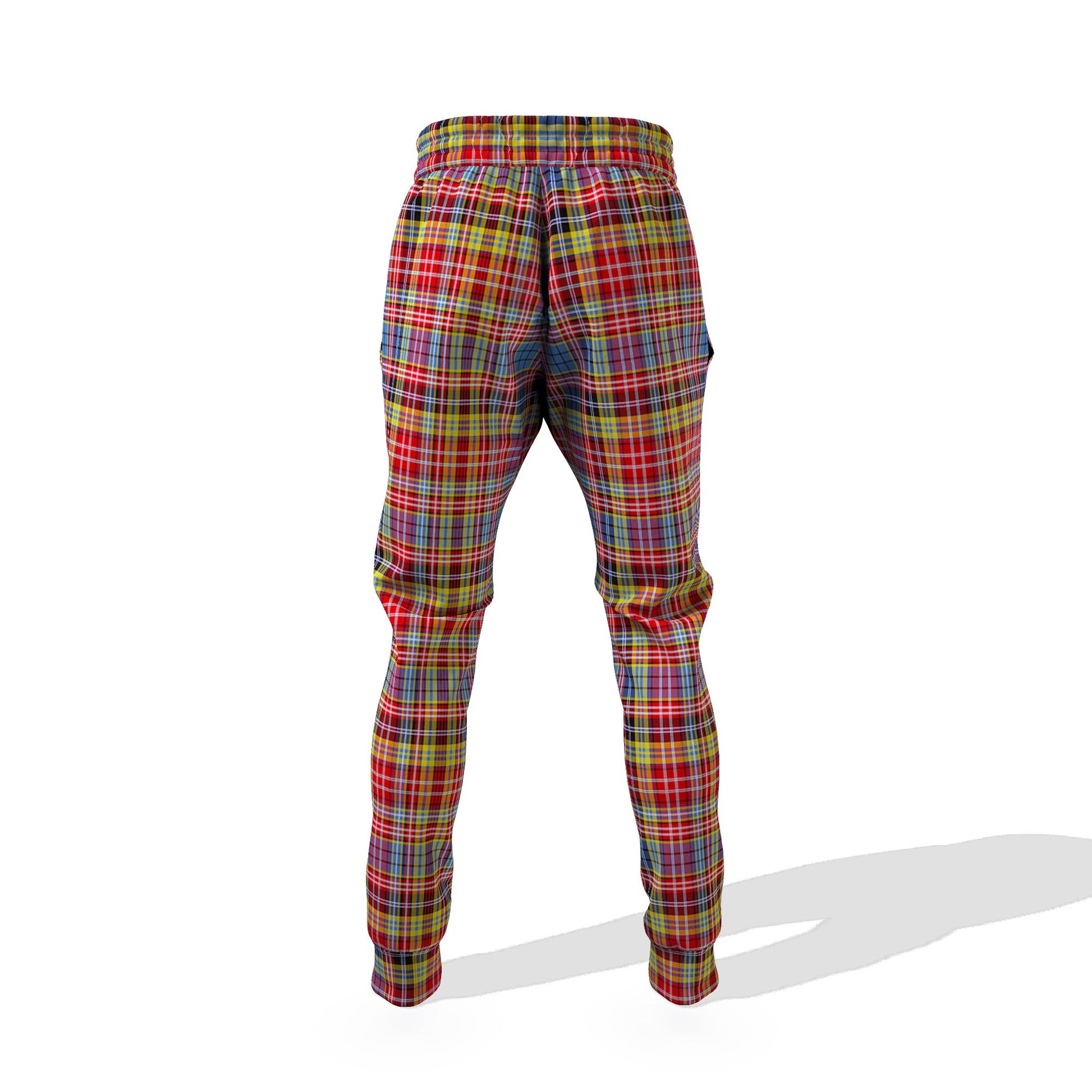 Drummond of Strathallan Modern Tartan Joggers Pants with Family Crest 6XL - Tartan Vibes Clothing