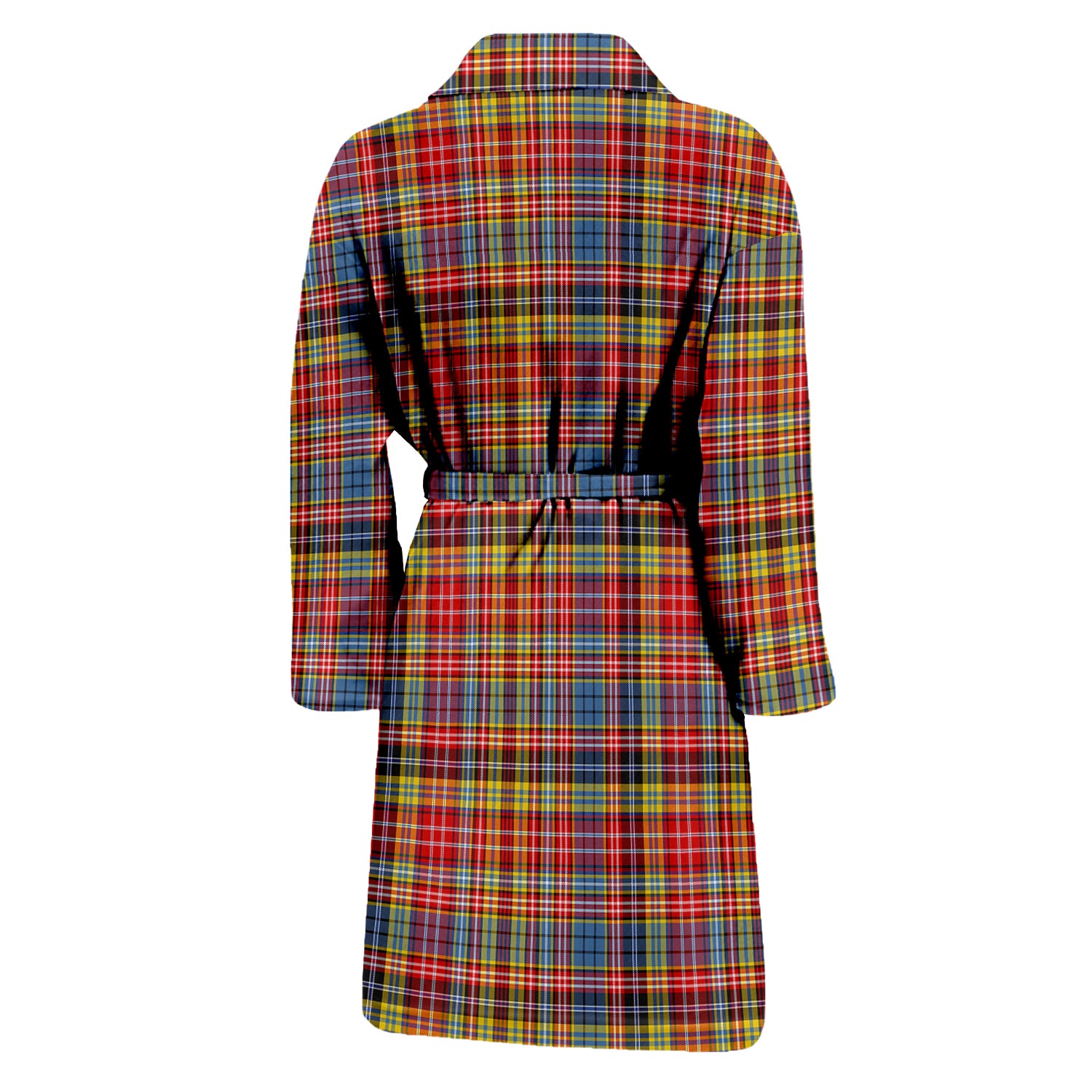 Drummond of Strathallan Modern Tartan Bathrobe with Family Crest - Tartan Vibes Clothing