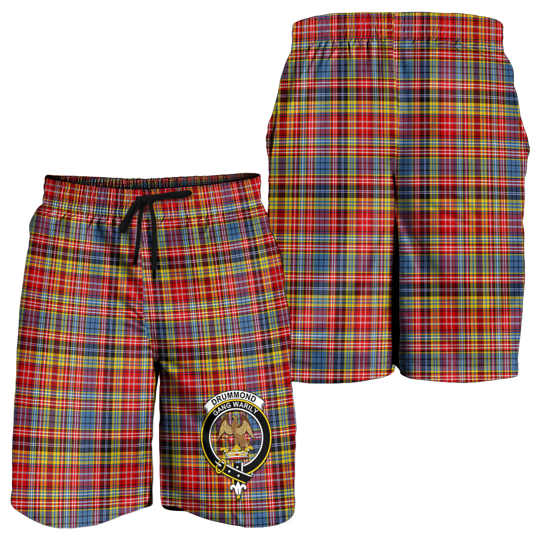 drummond-of-strathallan-modern-tartan-mens-shorts-with-family-crest