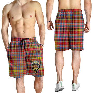 Drummond of Strathallan Modern Tartan Mens Shorts with Family Crest