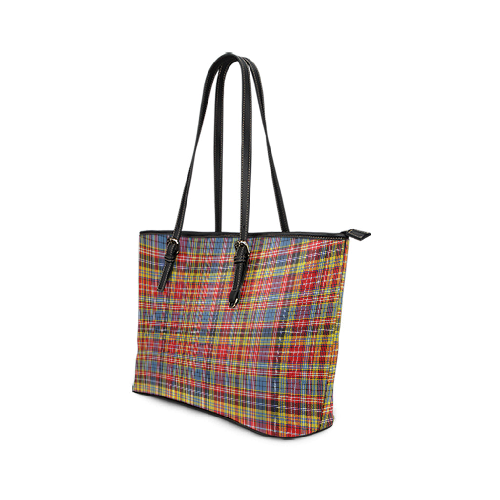 drummond-of-strathallan-modern-tartan-leather-tote-bag