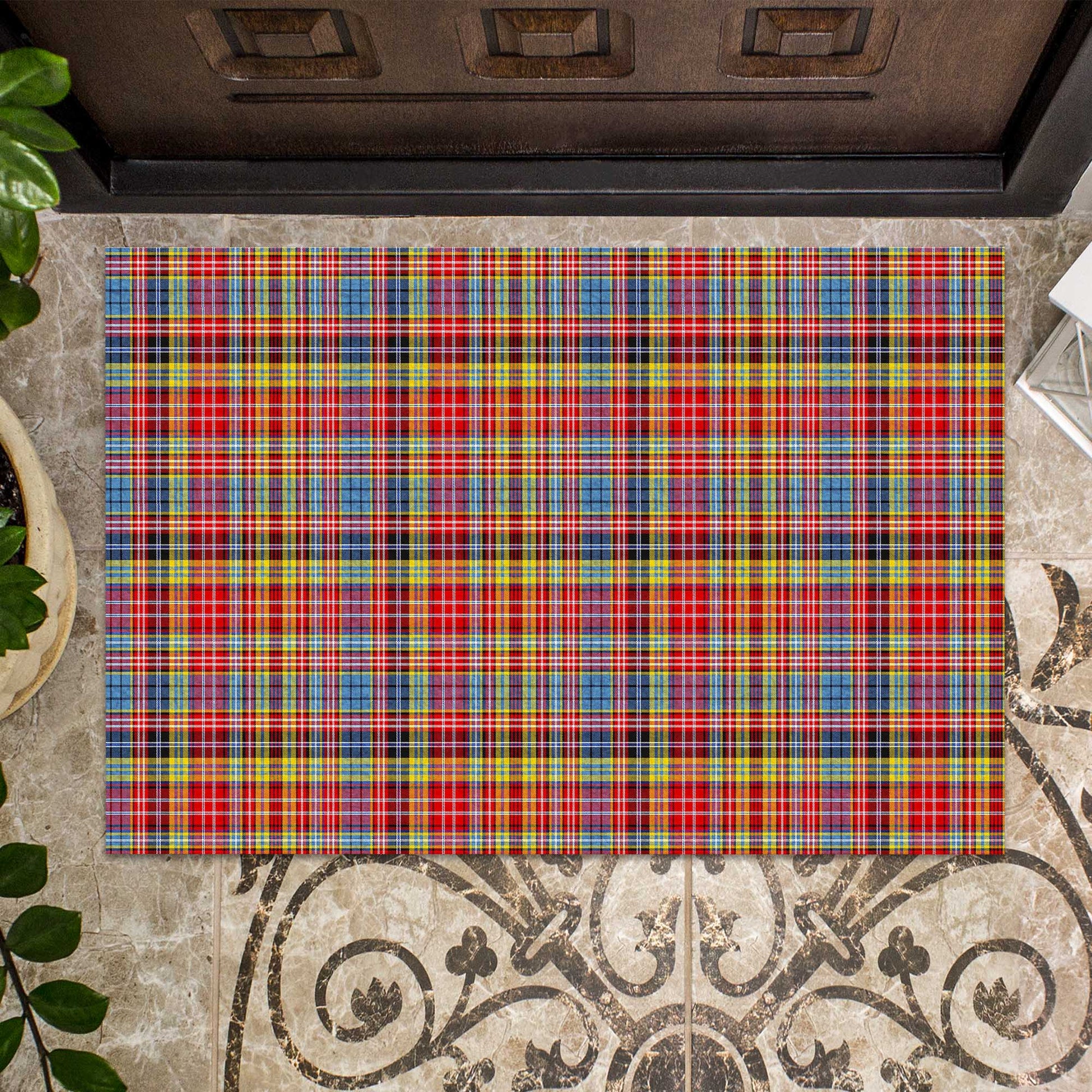 Drummond of Strathallan Modern Tartan Door Mat - Tartanvibesclothing